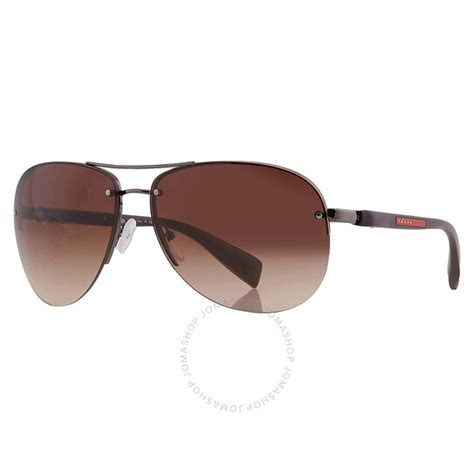 Prada Linea Rossa Brown Gradient Pilot Men's 